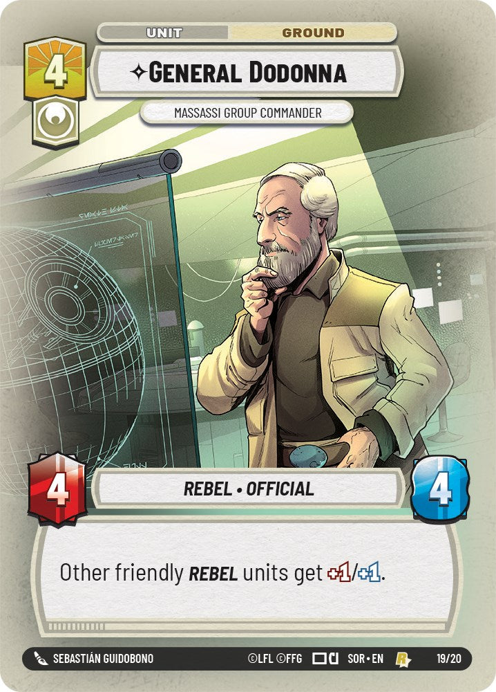 General Dodonna - Massassi Group Commander (19/20) [Spark of Rebellion: Weekly Play] | Odin's Place
