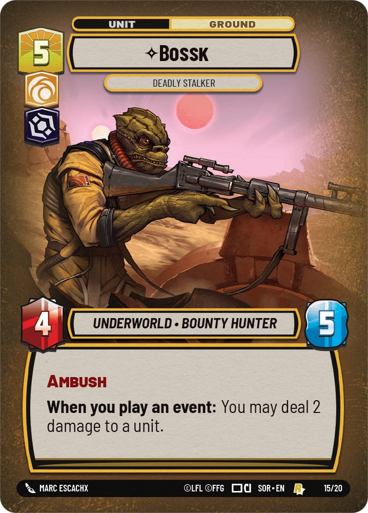 Bossk - Deadly Stalker (15/20) [Spark of Rebellion: Weekly Play] | Odin's Place