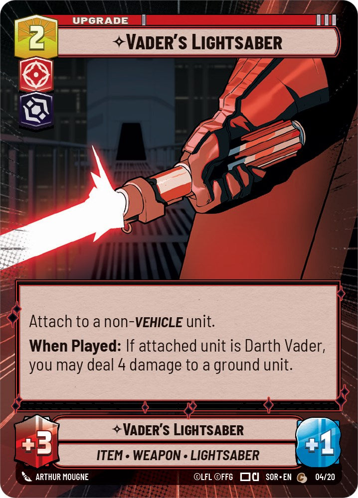 Vader's Lightsaber (Hyperspace) (4/20) [Spark of Rebellion: Weekly Play] | Odin's Place