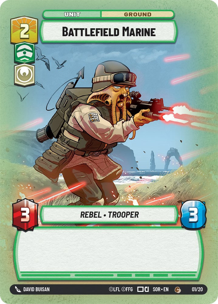 Battlefield Marine (1/20) [Spark of Rebellion: Weekly Play] | Odin's Place