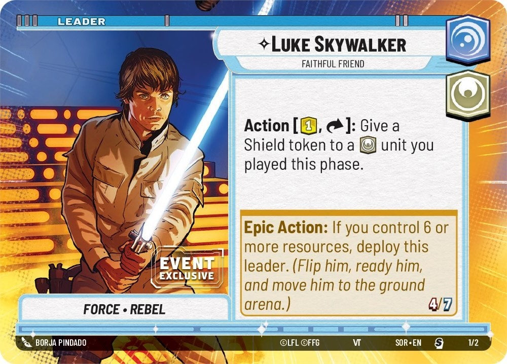 Luke Skywalker - Faithful Friend (1/2) (Hyperspace) (Event Promo) (1/2) [Miscellaneous] | Odin's Place