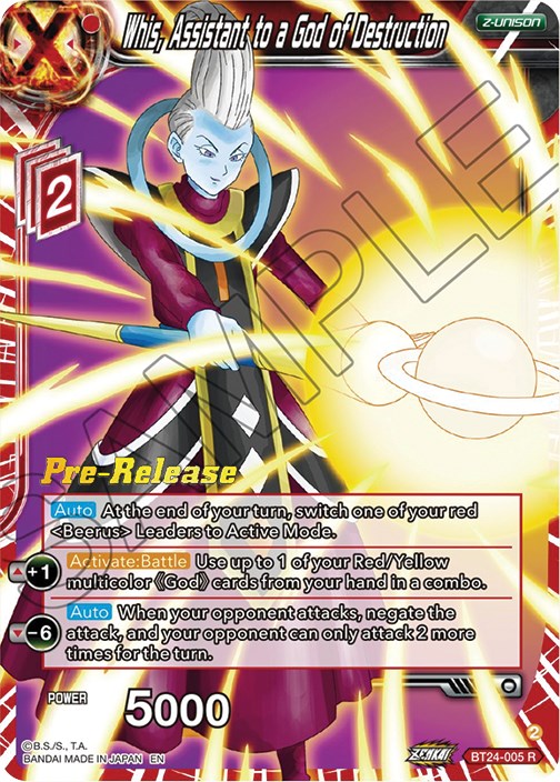 Whis, Assistant to a God of Destruction (BT24-005) [Beyond Generations Prerelease Promos] | Odin's Place
