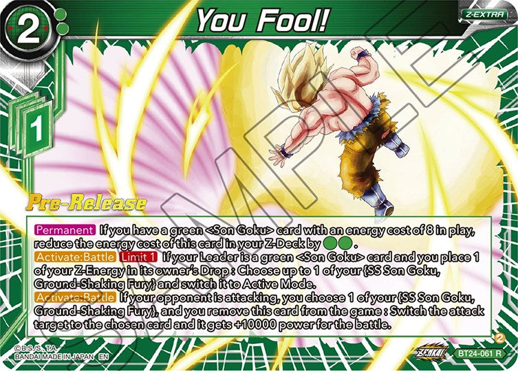 You Fool! (BT24-061) [Beyond Generations Prerelease Promos] | Odin's Place