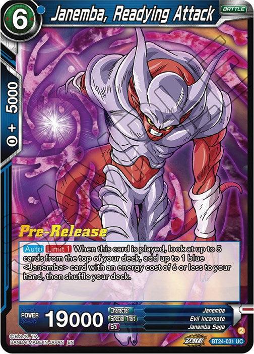 Janemba, Readying Attack (BT24-031) [Beyond Generations Prerelease Promos] | Odin's Place