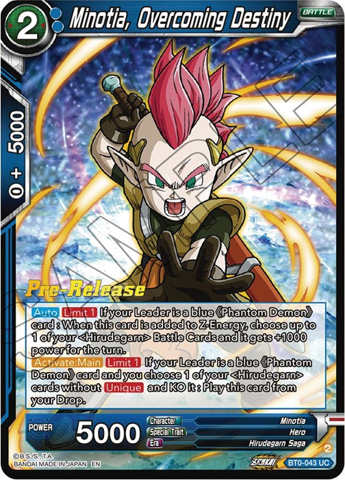 Minotia, Overcoming Destiny (BT24-043) [Beyond Generations Prerelease Promos] | Odin's Place