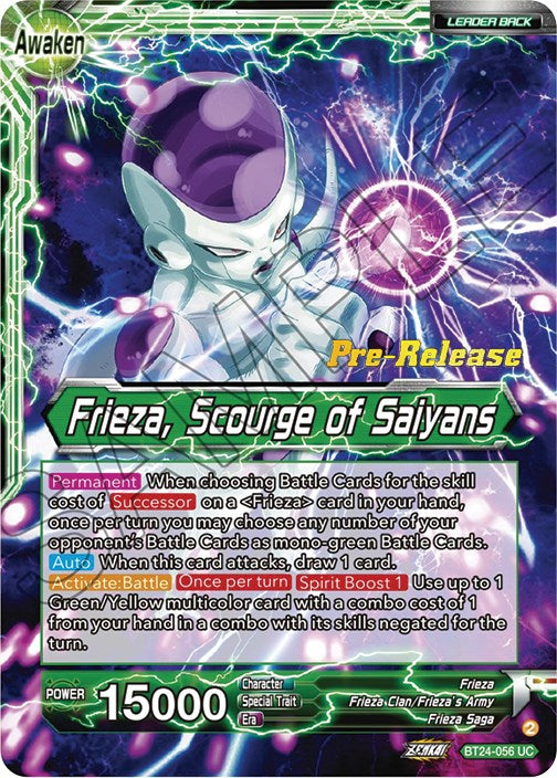 Frieza // Frieza, Scourge of Saiyans (BT24-056) [Beyond Generations Prerelease Promos] | Odin's Place