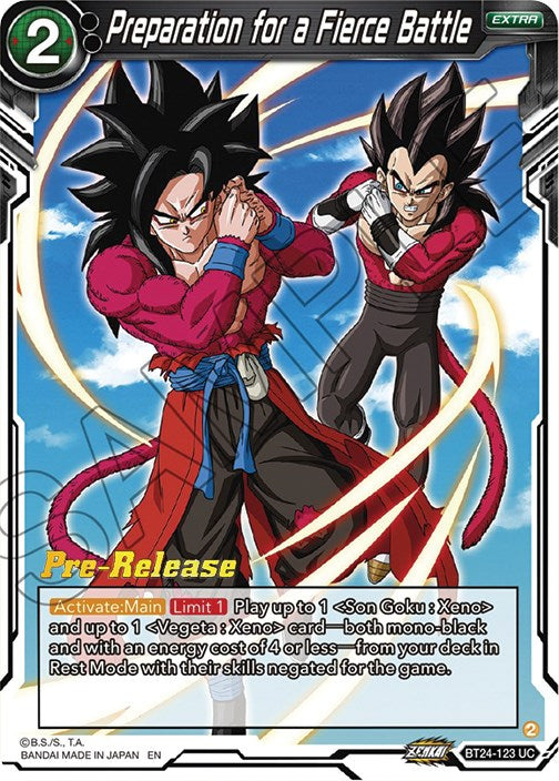 Preparation for a Fierce Battle (BT24-123) [Beyond Generations Prerelease Promos] | Odin's Place