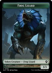 Storm Crow // Frog Lizard Double-Sided Token [Bloomburrow Commander Tokens] | Odin's Place