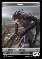 Eldrazi // Clue Double-Sided Token [Outlaws of Thunder Junction Commander Tokens] | Odin's Place