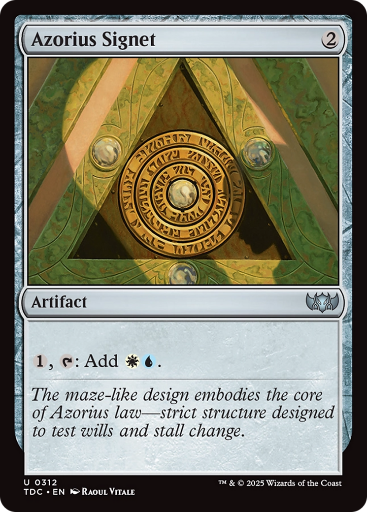 Azorius Signet [Tarkir: Dragonstorm Commander] | Odin's Place