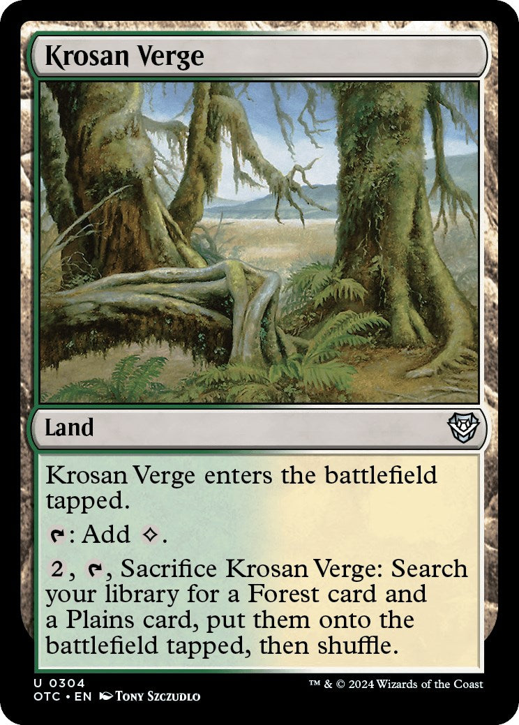 Krosan Verge [Outlaws of Thunder Junction Commander] | Odin's Place