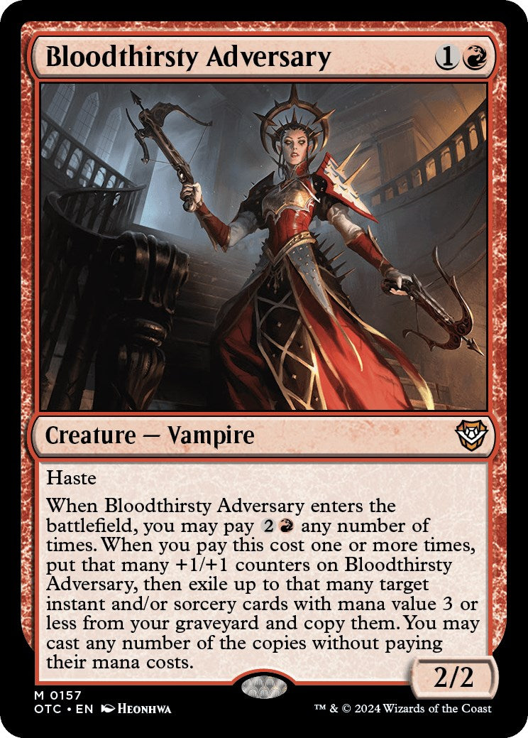 Bloodthirsty Adversary [Outlaws of Thunder Junction Commander] | Odin's Place