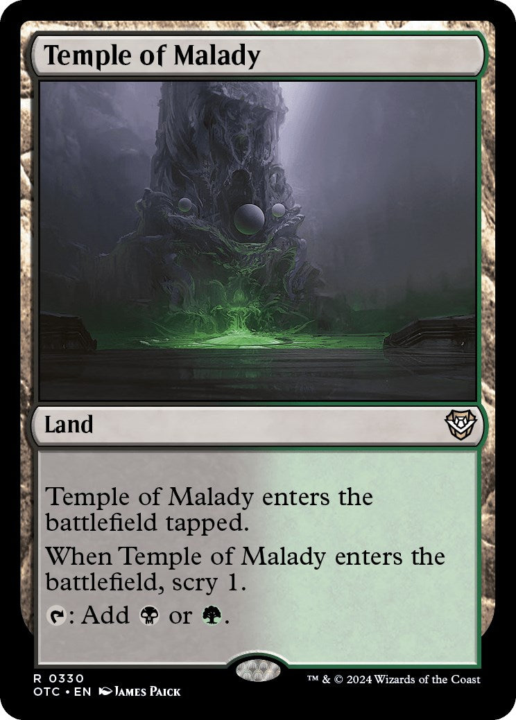 Temple of Malady [Outlaws of Thunder Junction Commander] | Odin's Place
