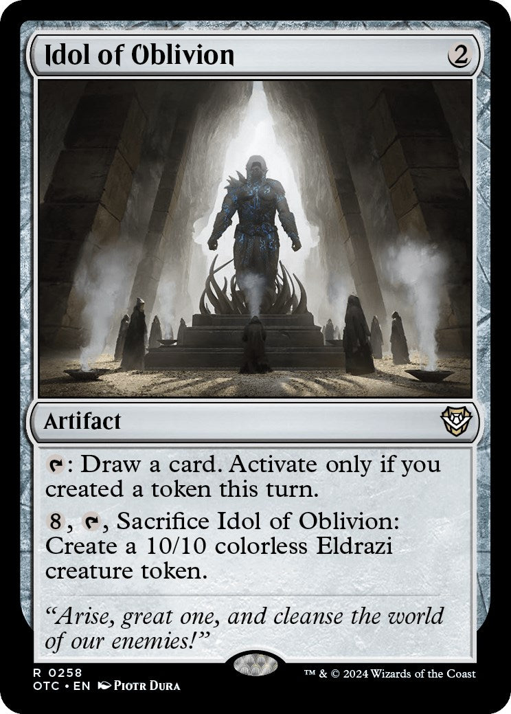 Idol of Oblivion [Outlaws of Thunder Junction Commander] | Odin's Place