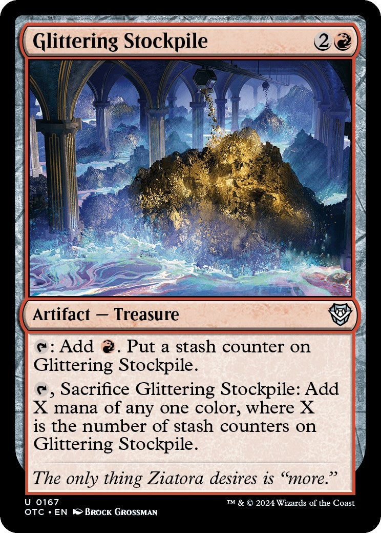 Glittering Stockpile [Outlaws of Thunder Junction Commander] | Odin's Place
