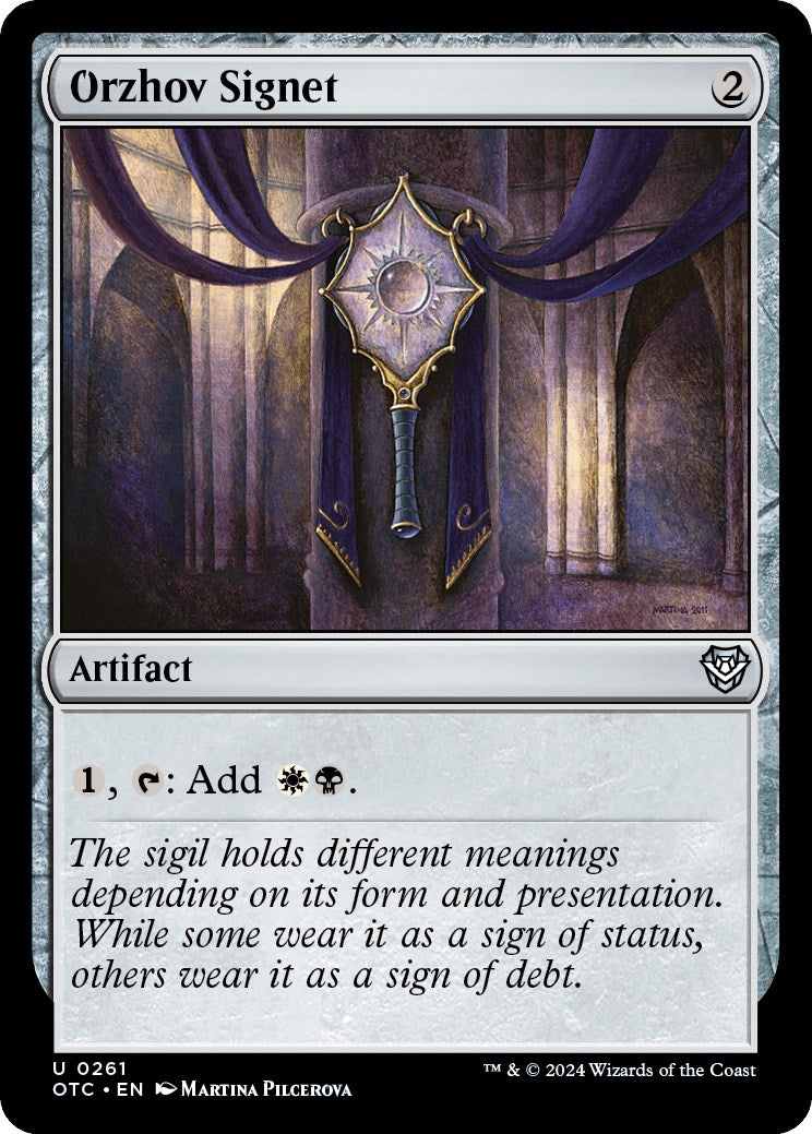 Orzhov Signet [Outlaws of Thunder Junction Commander] | Odin's Place