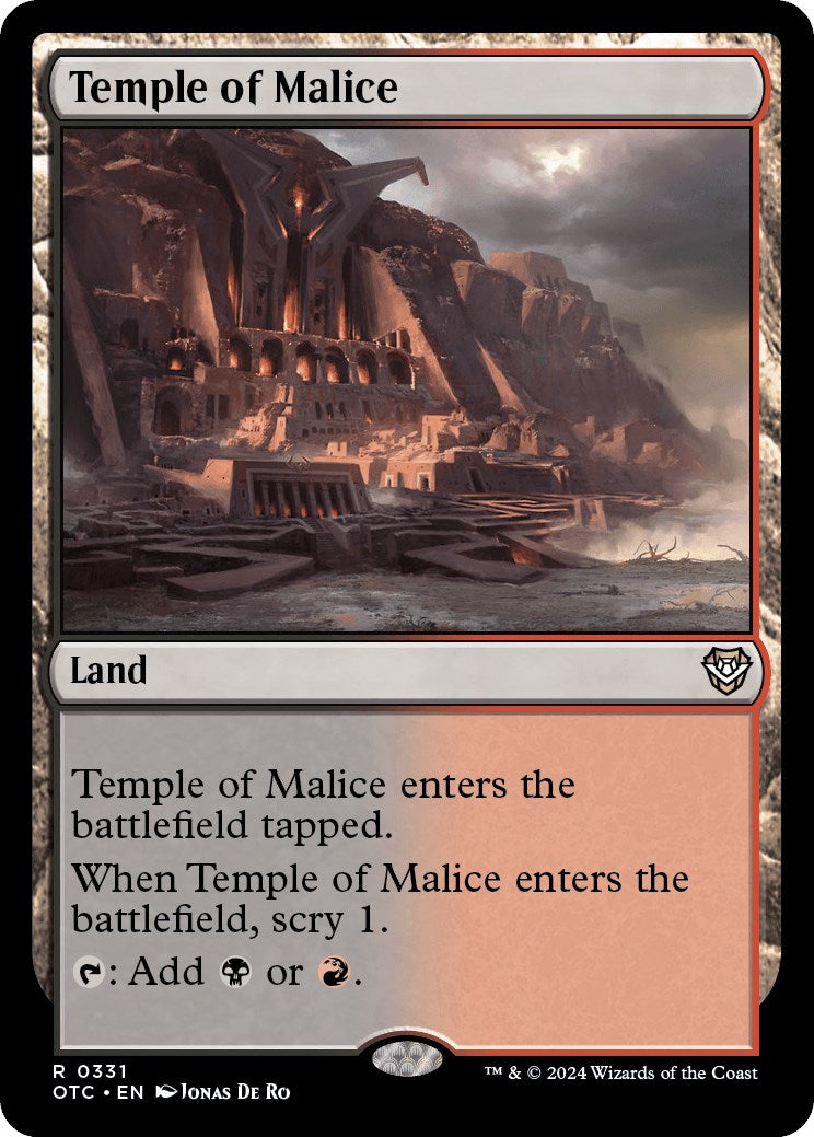 Temple of Malice [Outlaws of Thunder Junction Commander] | Odin's Place
