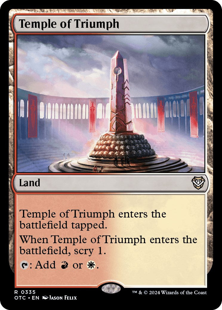 Temple of Triumph [Outlaws of Thunder Junction Commander] | Odin's Place
