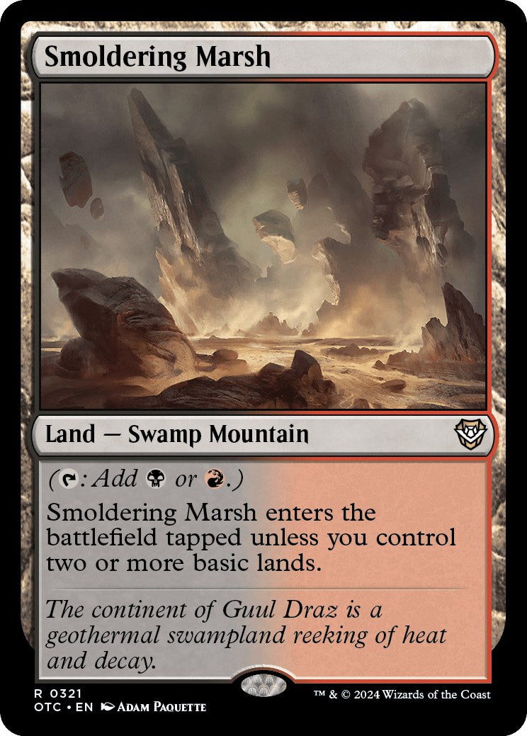 Smoldering Marsh [Outlaws of Thunder Junction Commander] | Odin's Place