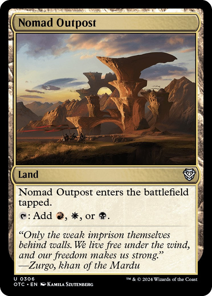 Nomad Outpost [Outlaws of Thunder Junction Commander] | Odin's Place