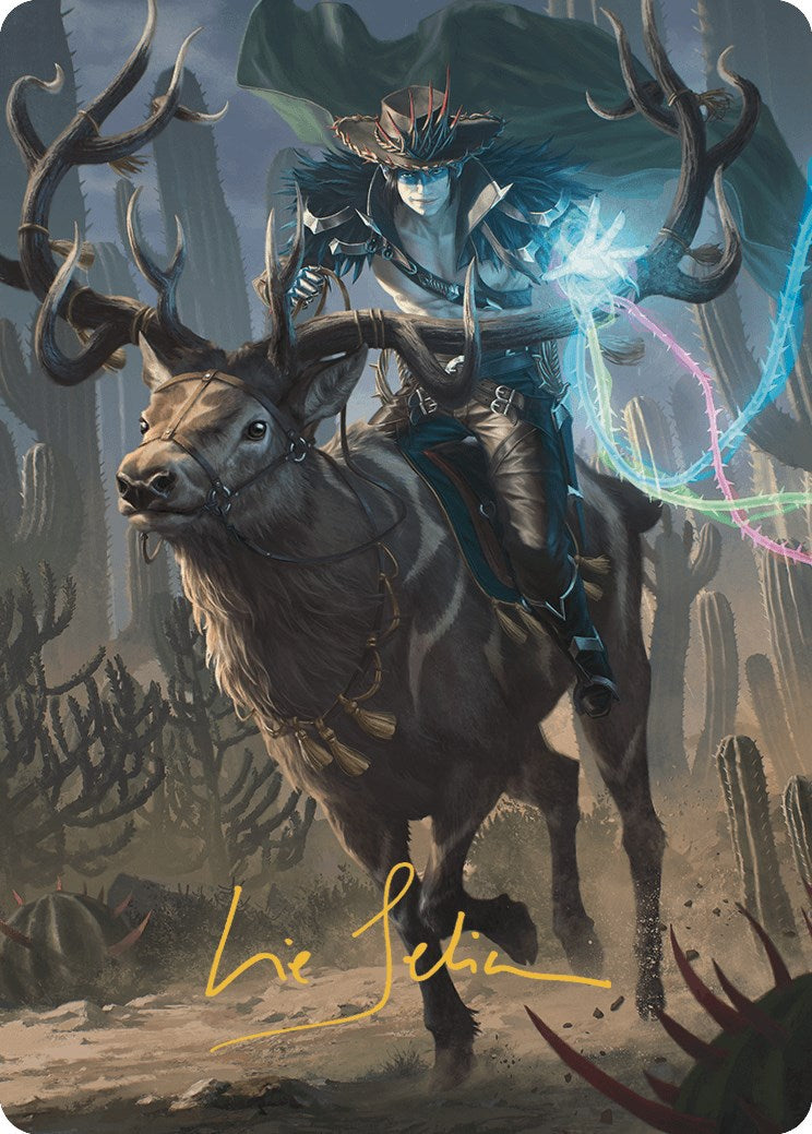 Oko, the Ringleader Art Card (54/54) (Gold-Stamped Signature) [Outlaws of Thunder Junction Art Series] | Odin's Place