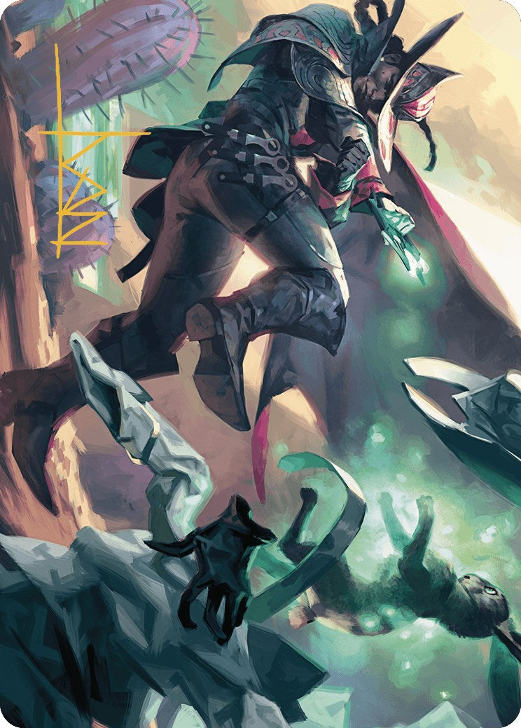 Metamorphic Blast Art Card (Gold-Stamped Signature) [Outlaws of Thunder Junction Art Series] | Odin's Place