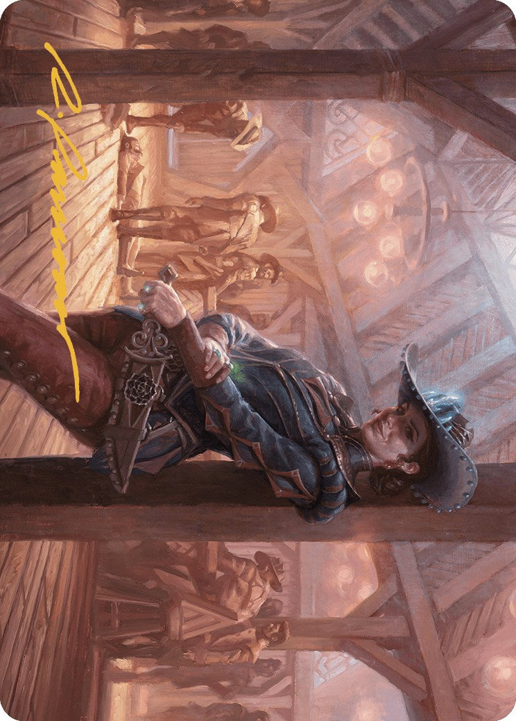 Marchesa, Dealer of Death Art Card (Gold-Stamped Signature) [Outlaws of Thunder Junction Art Series] | Odin's Place