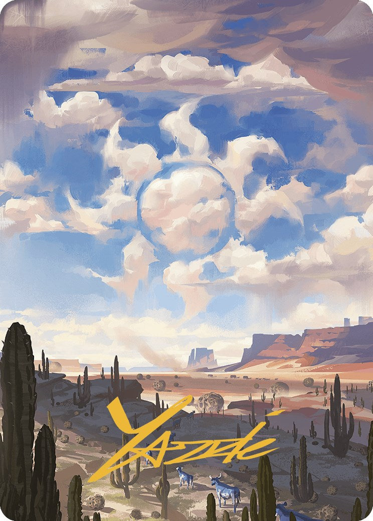 Plains Art Card (Gold-Stamped Signature) [Outlaws of Thunder Junction Art Series] | Odin's Place