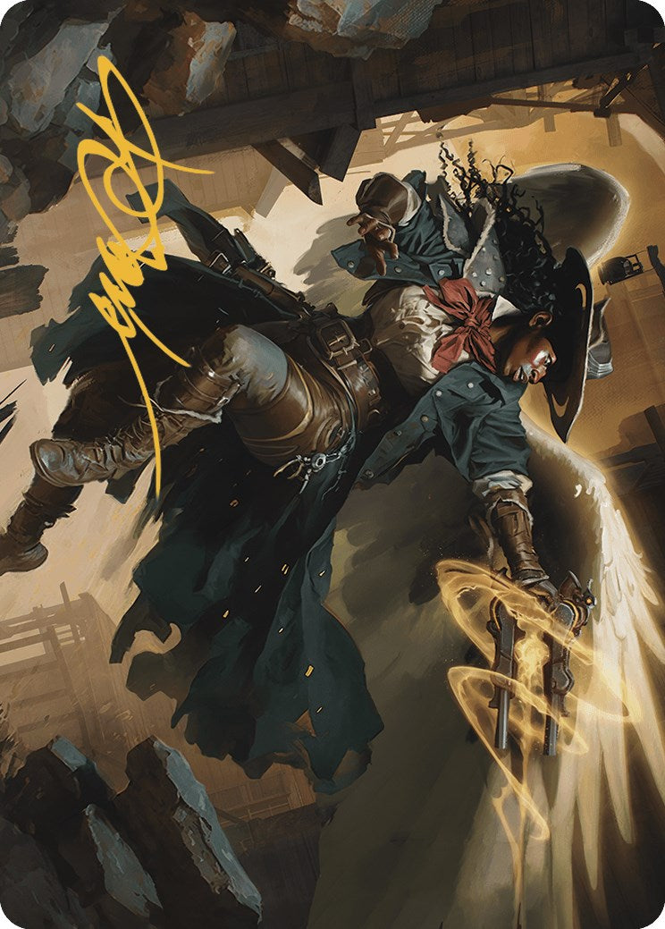 Archangel of Tithes Art Card (Gold-Stamped Signature) [Outlaws of Thunder Junction Art Series] | Odin's Place