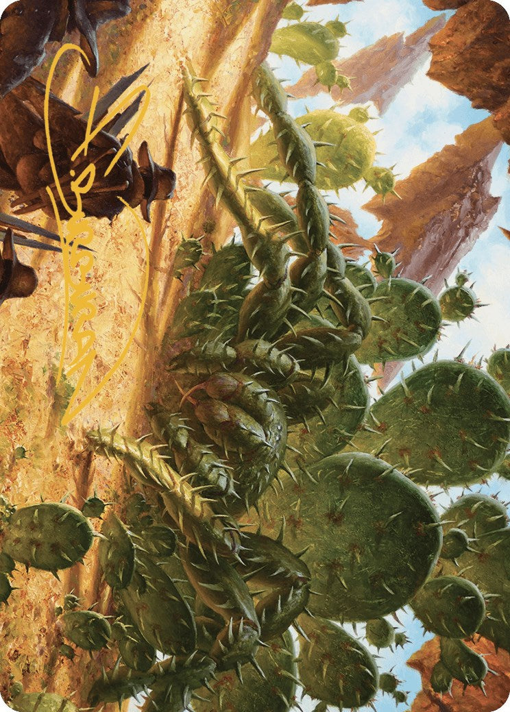 Cactarantula Art Card (Gold-Stamped Signature) [Outlaws of Thunder Junction Art Series] | Odin's Place