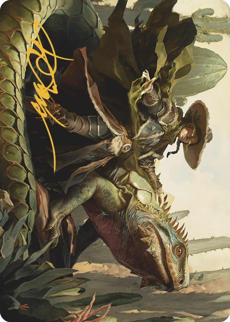 Outcaster Trailblazer Art Card (Gold-Stamped Signature) [Outlaws of Thunder Junction Art Series] | Odin's Place