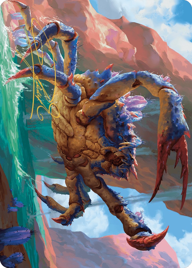 Canyon Crab Art Card (Gold-Stamped Signature) [Outlaws of Thunder Junction Art Series] | Odin's Place