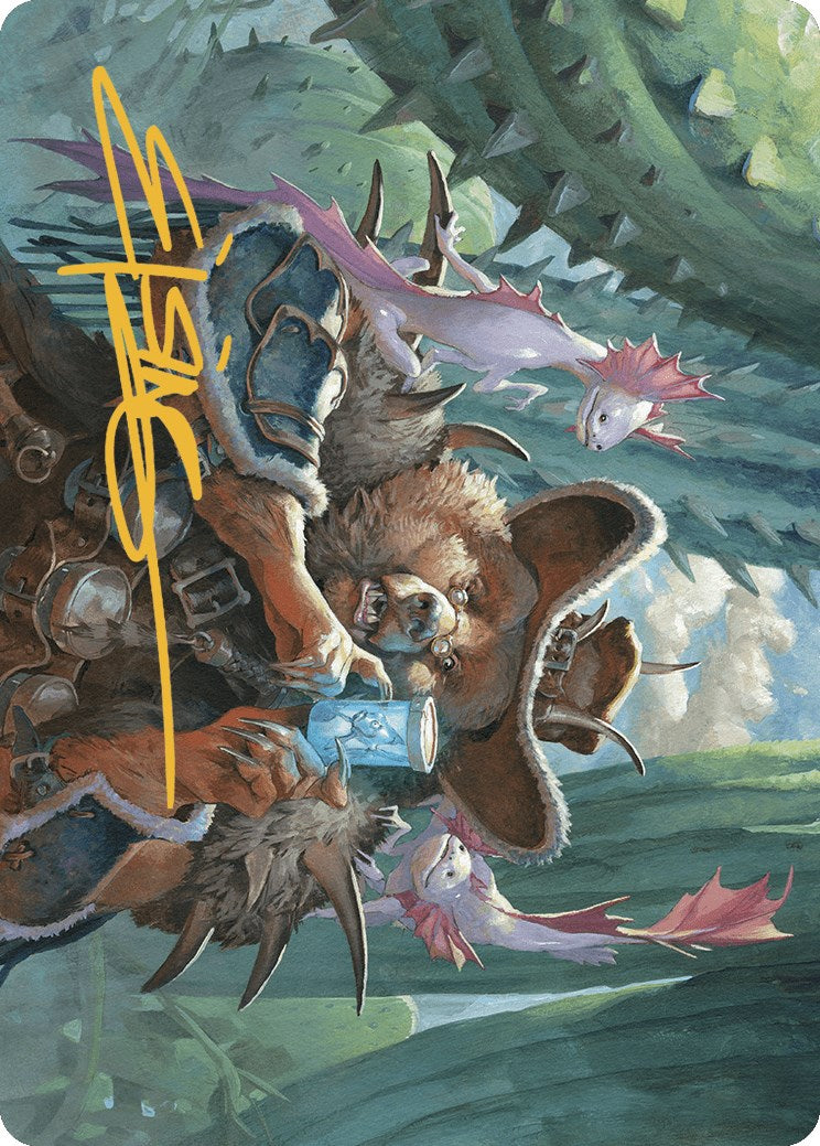 Doc Aurlock, Grizzled Genius Art Card (Gold-Stamped Signature) [Outlaws of Thunder Junction Art Series] | Odin's Place