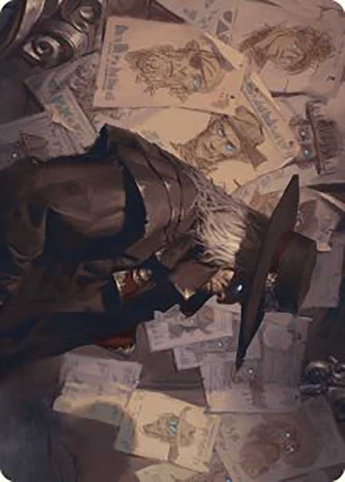 Lazav, Familiar Stranger Art Card [Outlaws of Thunder Junction Art Series] | Odin's Place