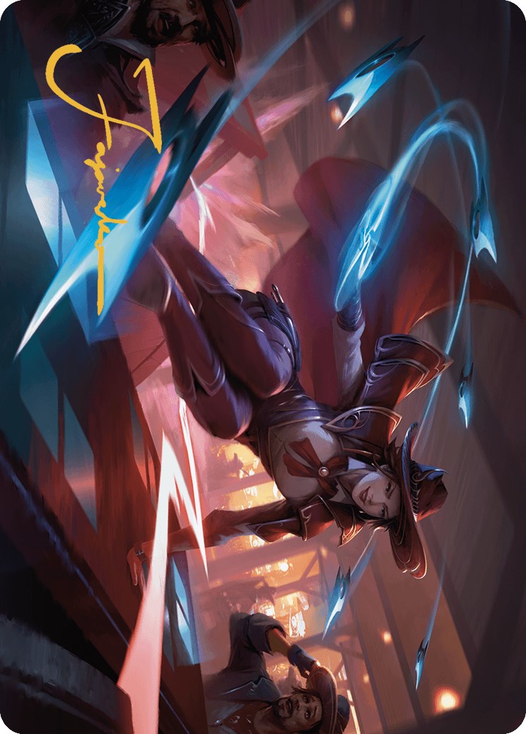 Slick Sequence Art Card (Gold-Stamped Signature) [Outlaws of Thunder Junction Art Series] | Odin's Place