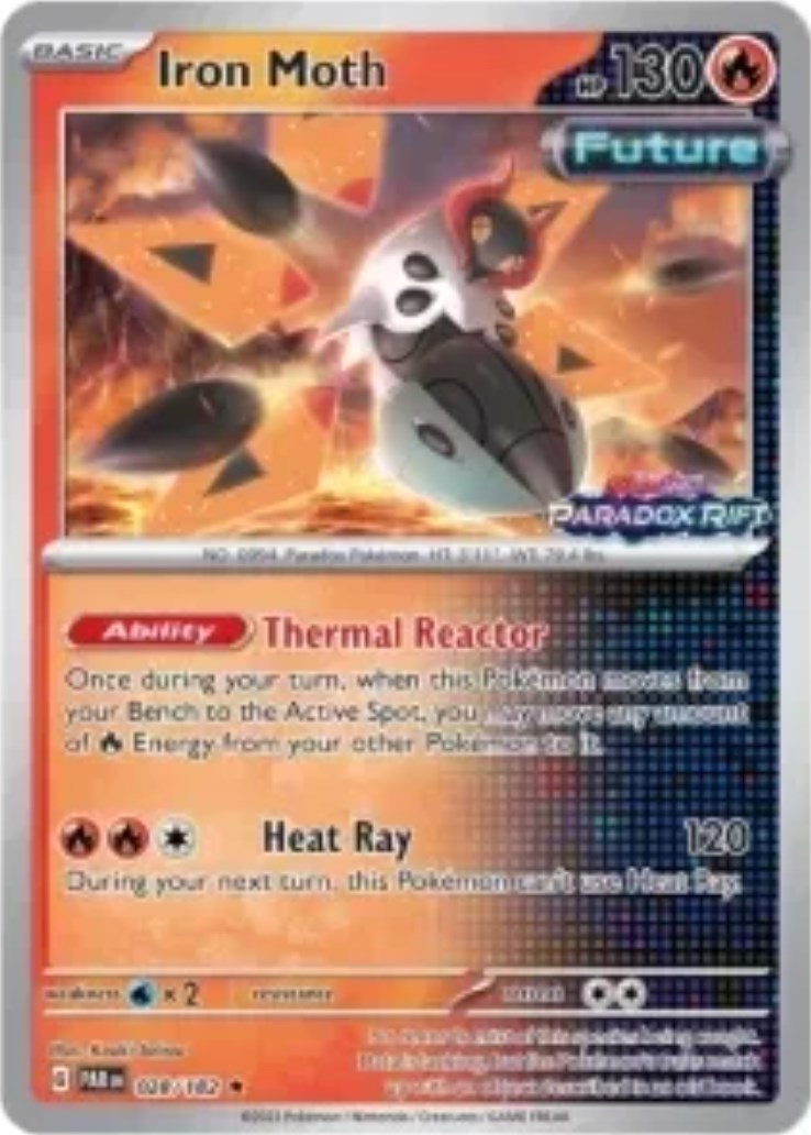 Iron Moth (028/182) (Stamped) [Scarlet & Violet: Paradox Rift] | Odin's Place