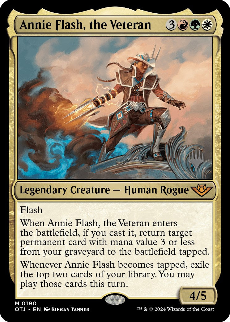 Annie Flash, the Veteran (Promo Pack) [Outlaws of Thunder Junction Promos] | Odin's Place