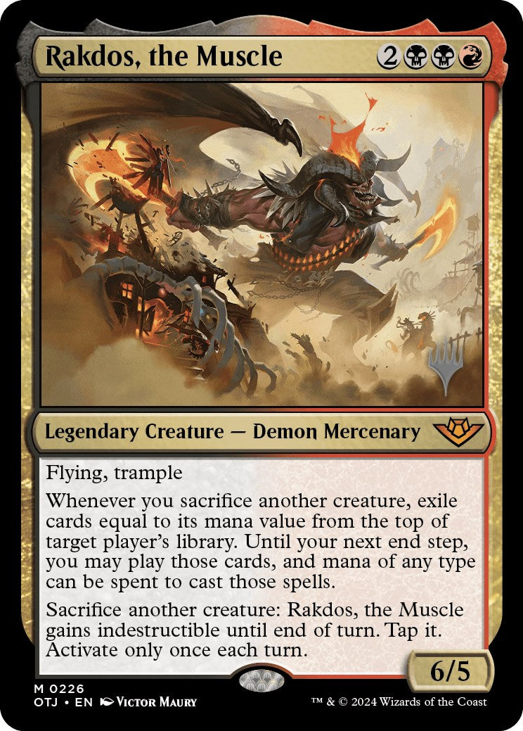Rakdos, the Muscle (Promo Pack) [Outlaws of Thunder Junction Promos] | Odin's Place