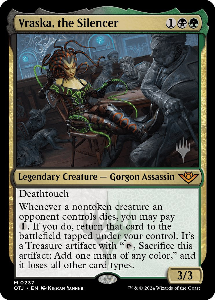 Vraska, the Silencer (Promo Pack) [Outlaws of Thunder Junction Promos] | Odin's Place