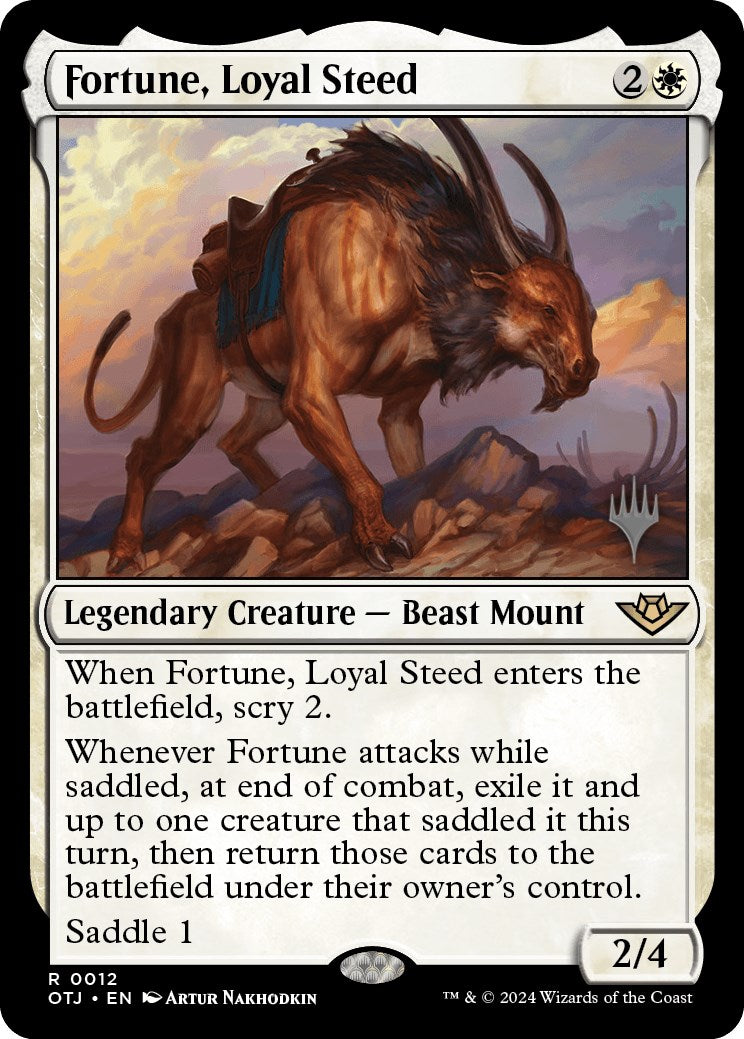 Fortune, Loyal Steed (Promo Pack) [Outlaws of Thunder Junction Promos] | Odin's Place