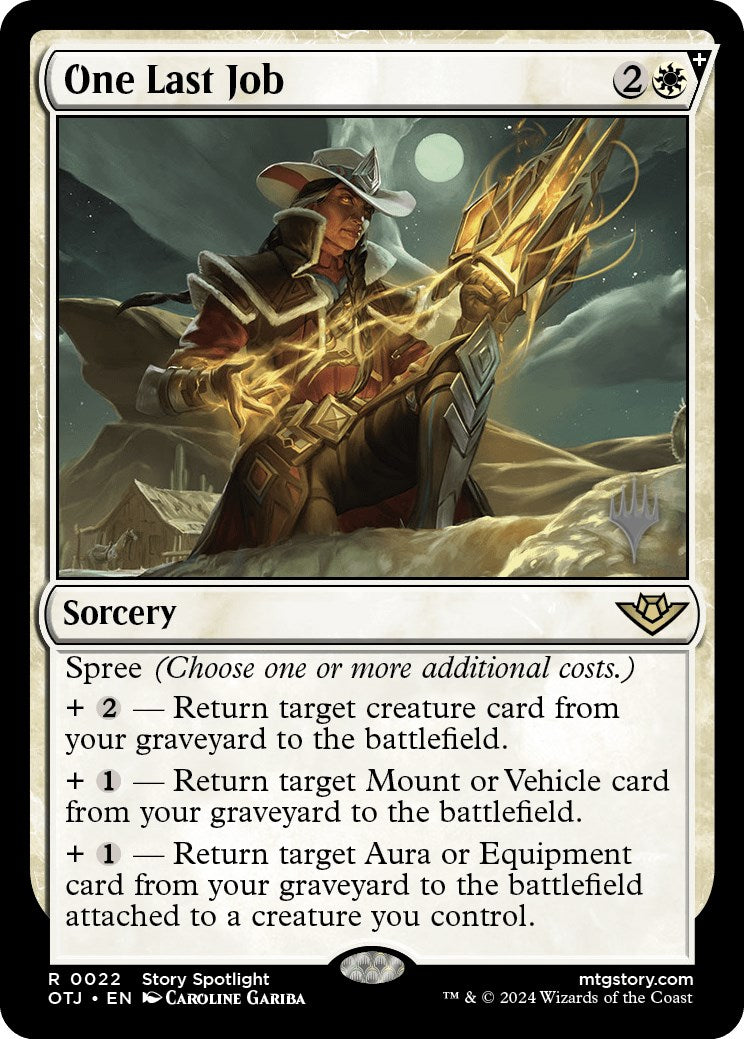 One Last Job (Promo Pack) [Outlaws of Thunder Junction Promos] | Odin's Place