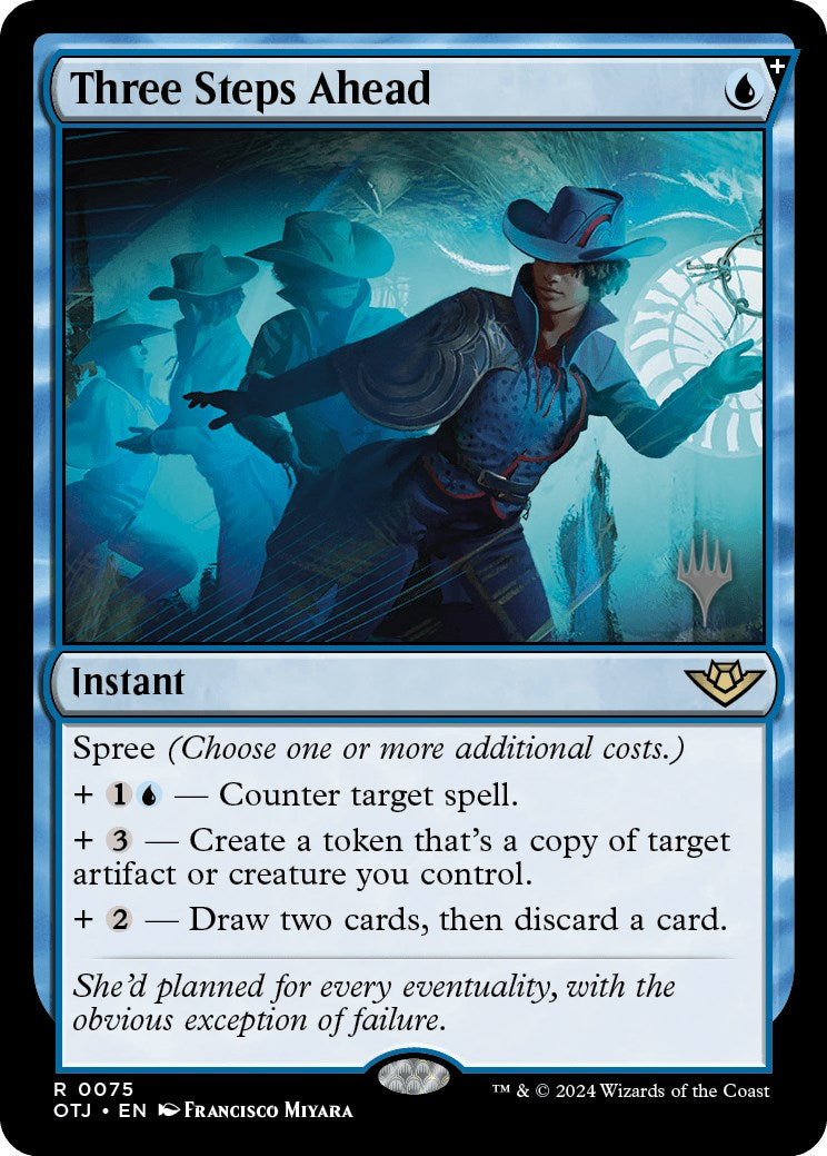 Three Steps Ahead (Promo Pack) [Outlaws of Thunder Junction Promos] | Odin's Place