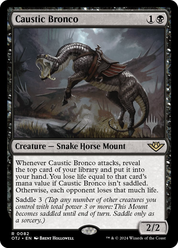 Caustic Bronco (Promo Pack) [Outlaws of Thunder Junction Promos] | Odin's Place