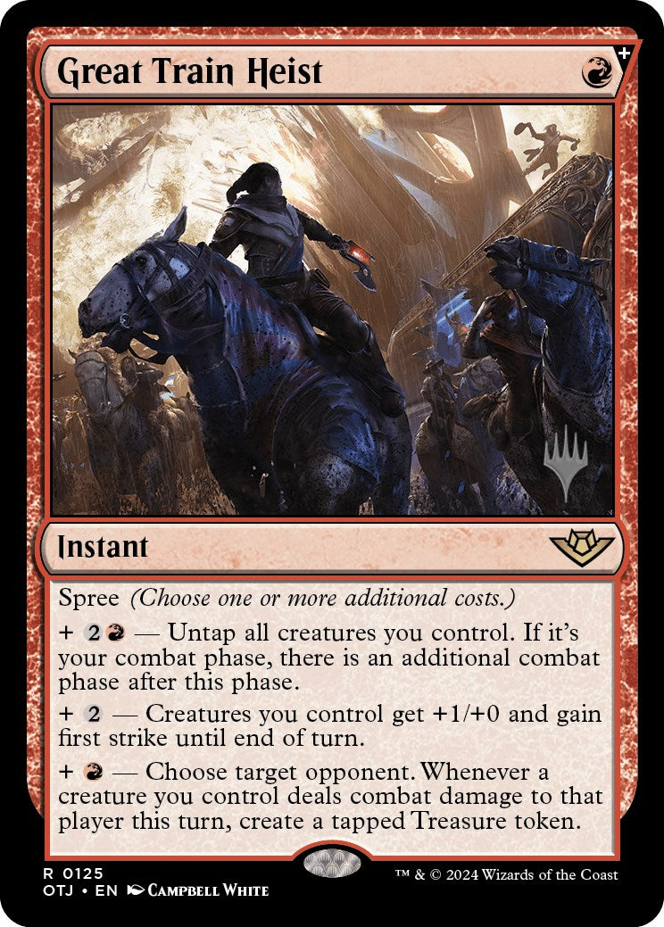Great Train Heist (Promo Pack) [Outlaws of Thunder Junction Promos] | Odin's Place