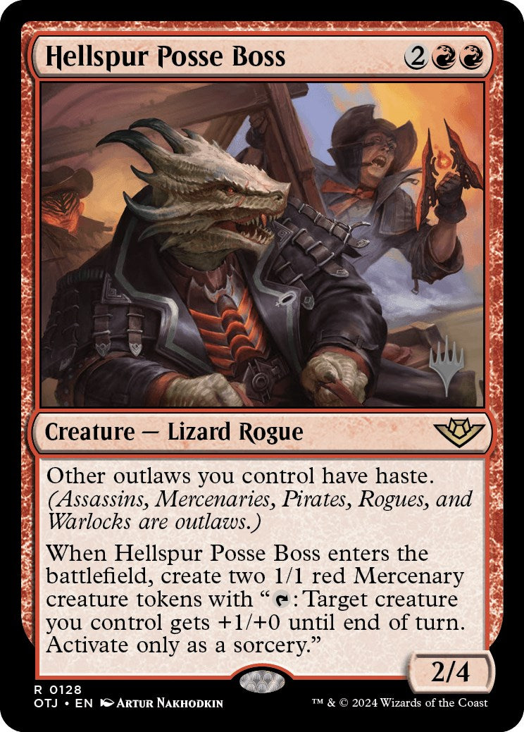 Hellspur Posse Boss (Promo Pack) [Outlaws of Thunder Junction Promos] | Odin's Place