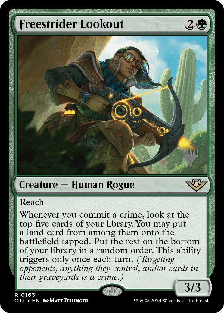 Freestrider Lookout (Promo Pack) [Outlaws of Thunder Junction Promos] | Odin's Place