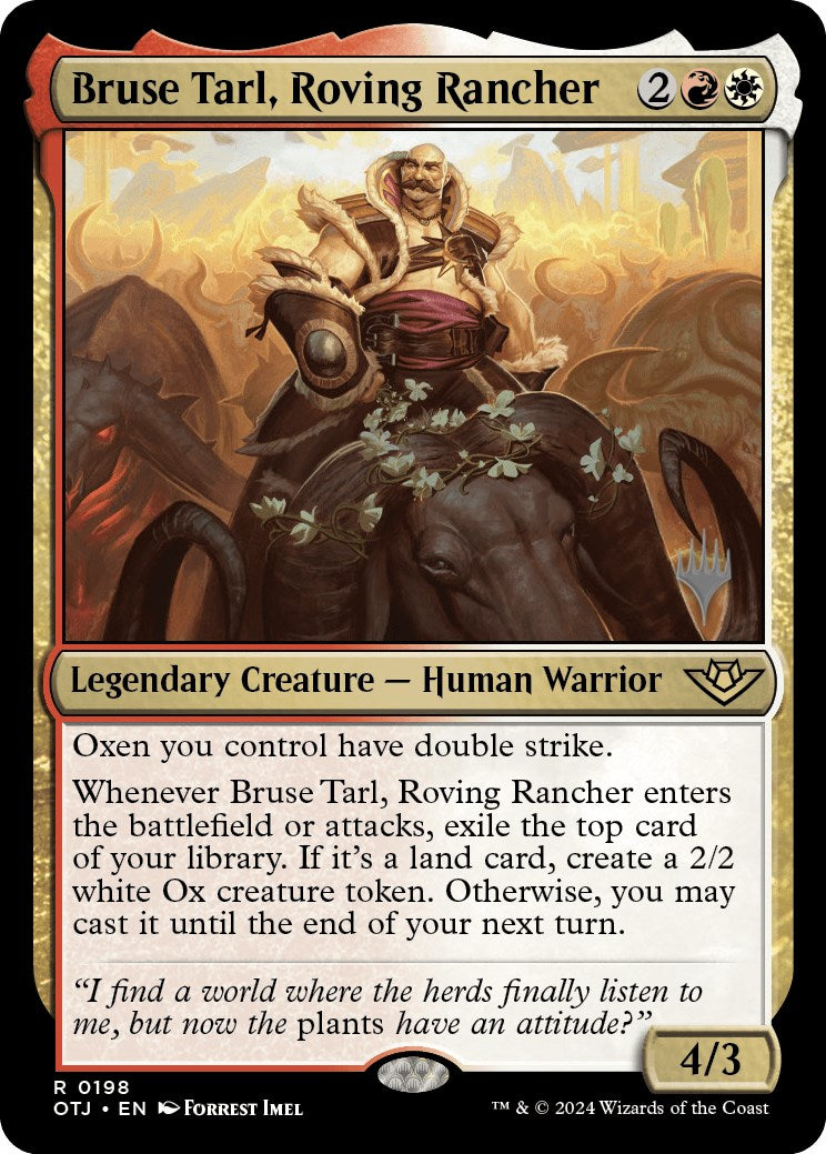 Bruse Tarl, Roving Rancher (Promo Pack) [Outlaws of Thunder Junction Promos] | Odin's Place