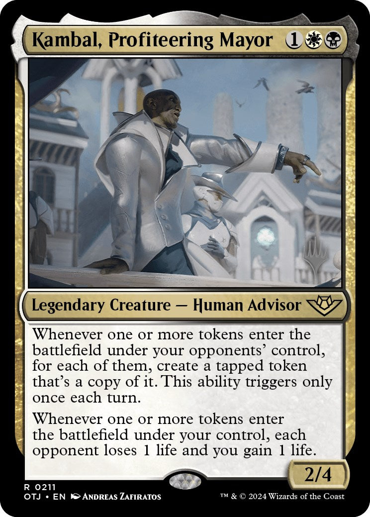 Kambal, Profiteering Mayor (Promo Pack) [Outlaws of Thunder Junction Promos] | Odin's Place