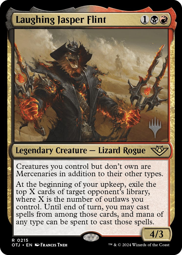 Laughing Jasper Flint (Promo Pack) [Outlaws of Thunder Junction Promos] | Odin's Place