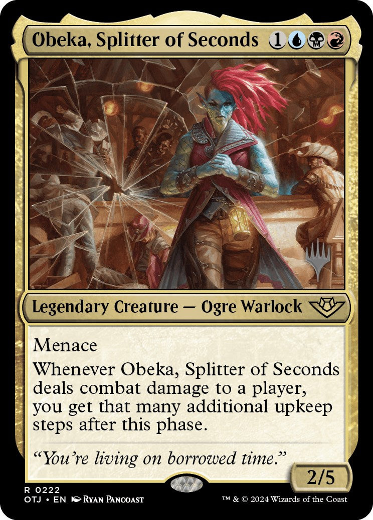 Obeka, Splitter of Seconds (Promo Pack) [Outlaws of Thunder Junction Promos] | Odin's Place